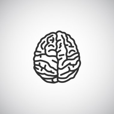 Beyin simgesi, illüstrasyon 
