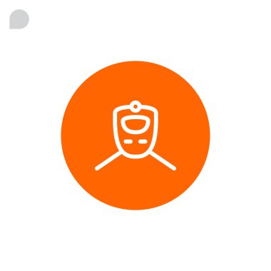 Tren simgesi, illüstrasyon 