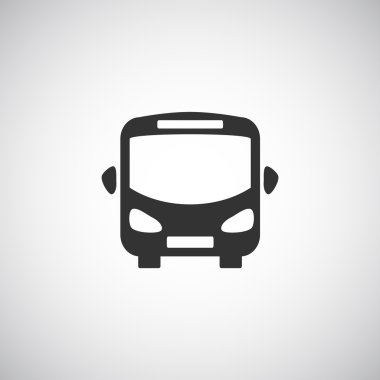 otobüs simgesi, illüstrasyon 