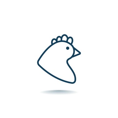 Tasarım tavuk simgesinin