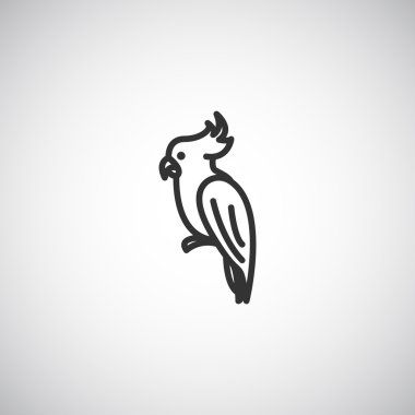 Tasarım papağan simgesinin