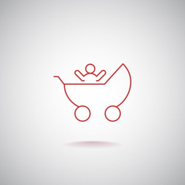 Bebek arabası, bebek arabası simgesi