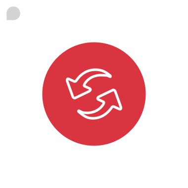 yeniden başlatın, okları simge doldur