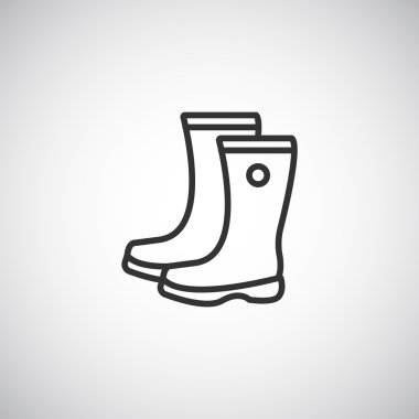 Lastik çizmeler simgesi.