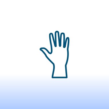 İnsan palmiye, el web simgesi