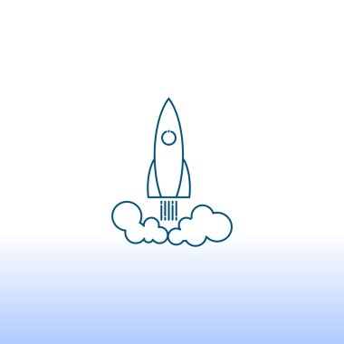 Roket simgesi, illüstrasyon