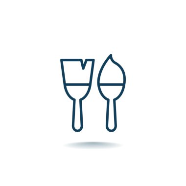 Boya fırça simgeler