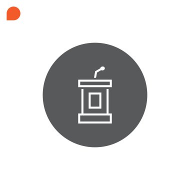 tribün, Kürsü simgesi