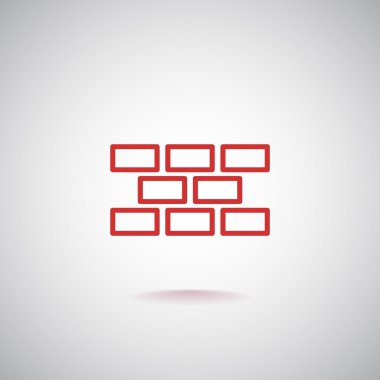 Tuğla, tuğla duvar simgesi