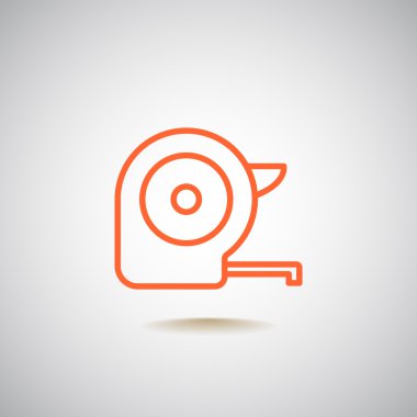 İnşaat ölçü bandı simgesi