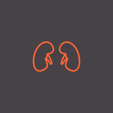 İnsan böbrekler simgesi 