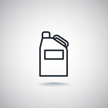 Bidon simgesi, illüstrasyon 