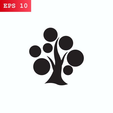 ağaç simgesiyle, illüstrasyon