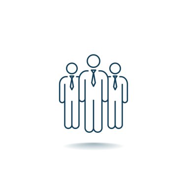 Grup iş insanlar simgesinin
