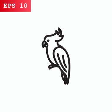 Tasarım papağan simgesinin