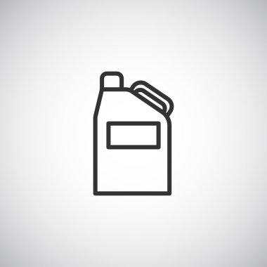 Bidon simgesi, illüstrasyon 