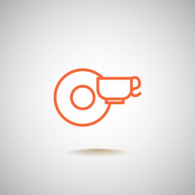 kahve veya çay Kupası simgesi.