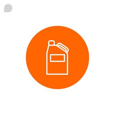 Bidon simgesi, illüstrasyon 