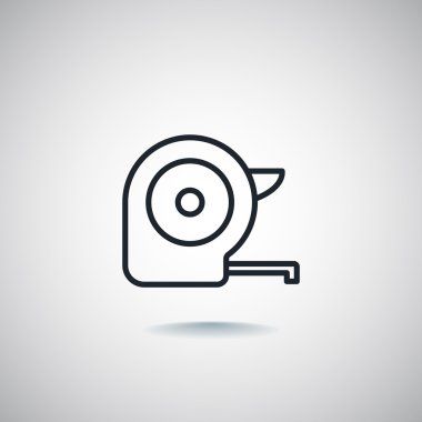 Şerit ölçü aracı simgesini