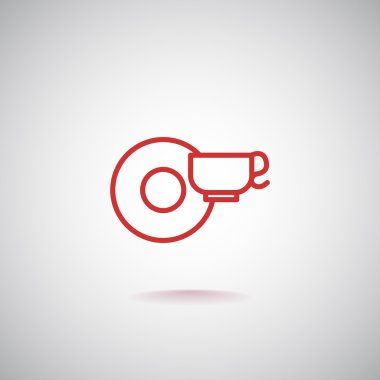 kahve veya çay Kupası simgesi.