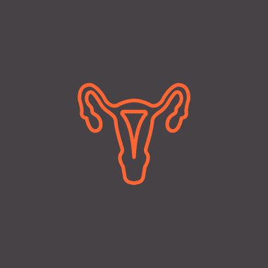 Kadın hastalıkları simgesi, illüstrasyon 