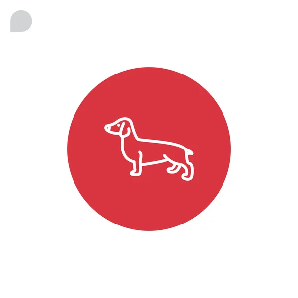Dog Icon, illustration — Stock Vector