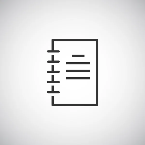 Notepad, pictograma notebook — Vector de stoc