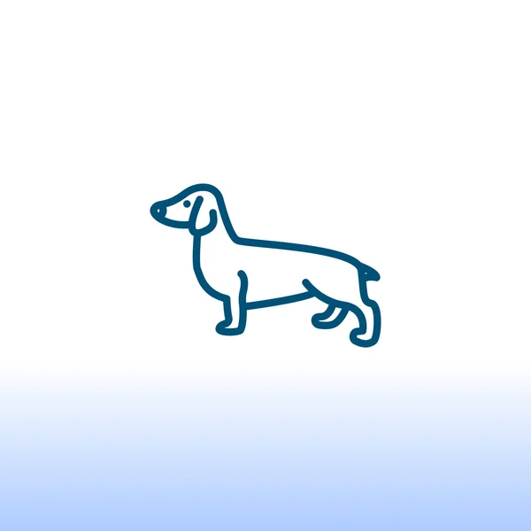 Hond icoon, illustratie — Stockvector