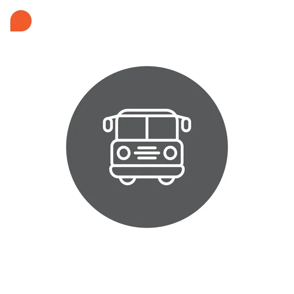 Bus icon, illustration — Stock Vector