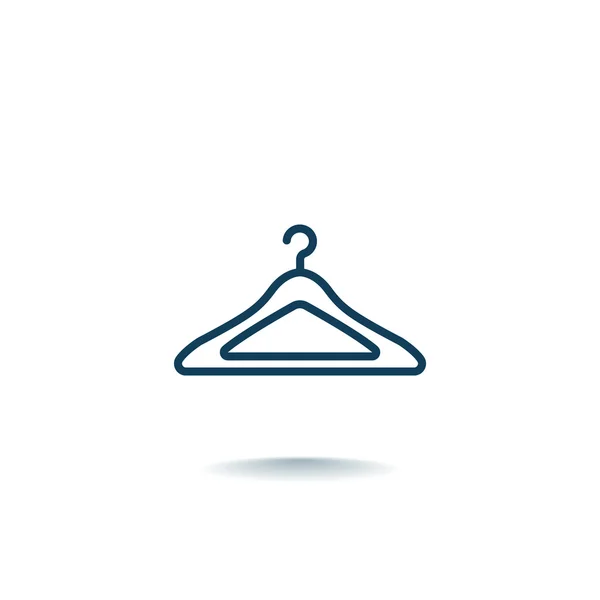 Lege kleding hanger pictogram — Stockvector