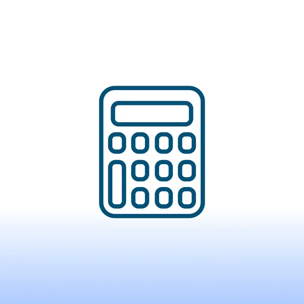Icône de calculatrice, illustration — Image vectorielle