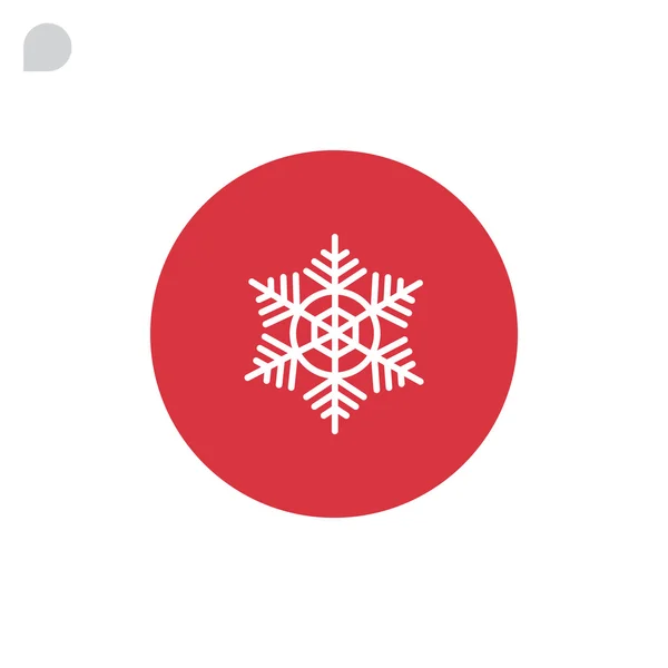 Design of Snowflake icon — Stock Vector