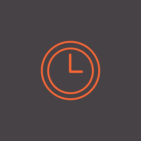 Icono del reloj, ilustración — Vector de stock