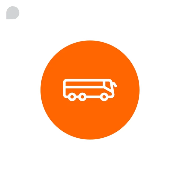 Icono del autobús, ilustración — Vector de stock