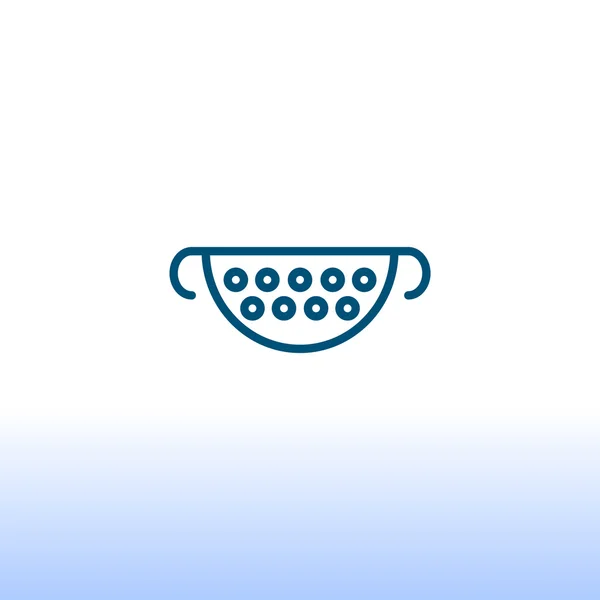 Icono de colador de cocina . — Vector de stock