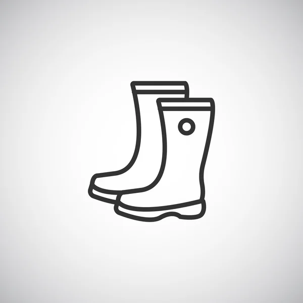 Botas de goma icono . — Vector de stock