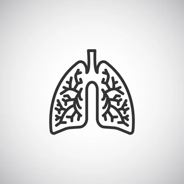 Pulmones icono, ilustración — Archivo Imágenes Vectoriales