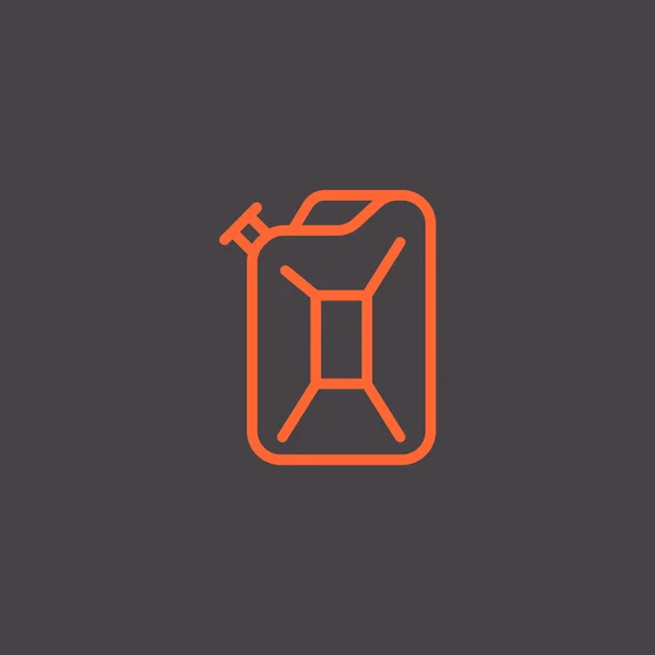 Bränsledunk ikon, illustration — Stock vektor