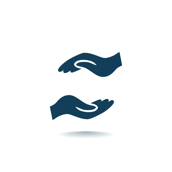 Holding, empty hands icon — Stock Vector