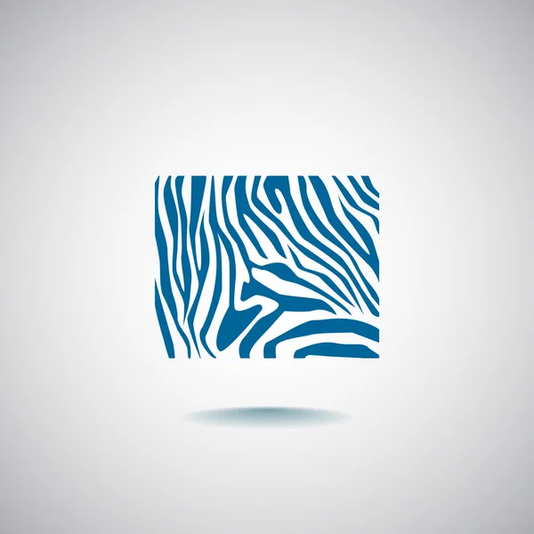 Stampa della pelle zebra — Vettoriale Stock