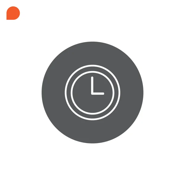 Icono del reloj, ilustración — Vector de stock