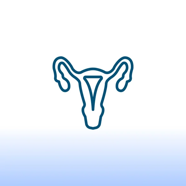 Icona di ginecologia, illustrazione — Vettoriale Stock