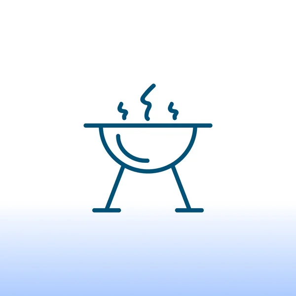 火盆烧烤图标 — 图库矢量图片