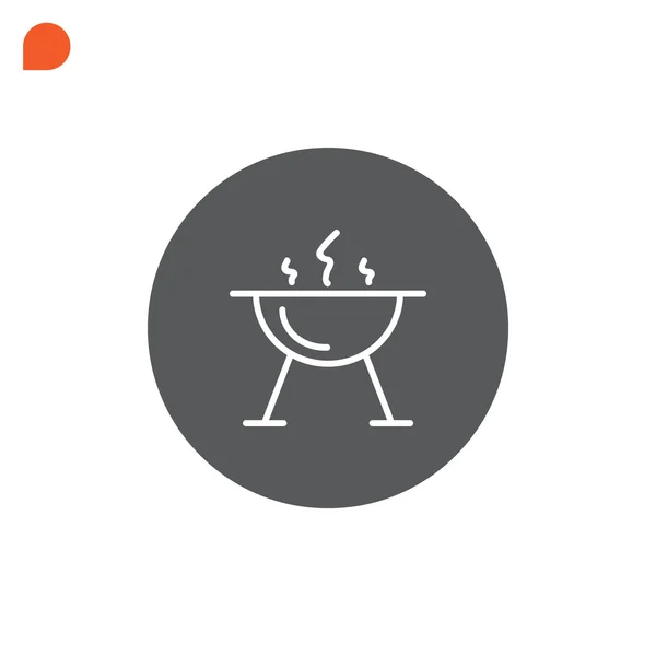 Brazier for barbecue icon — Stock Vector