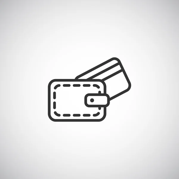 Ikona peněženky, ilustrace — Stockový vektor