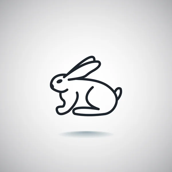 Conejito, icono del conejo — Vector de stock