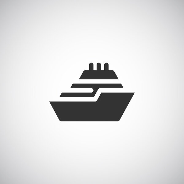 Ship icon, illustration 