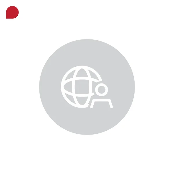 Icono de negocio global — Vector de stock