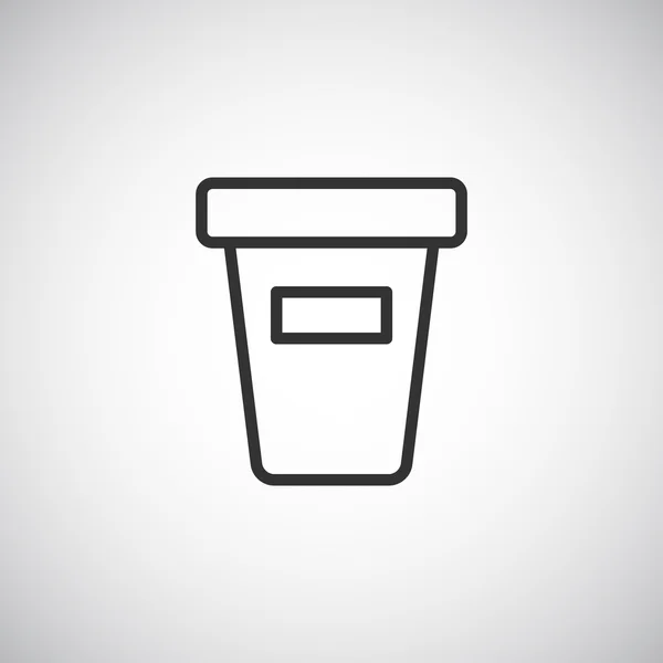 Asporto bere tazza icona — Vettoriale Stock