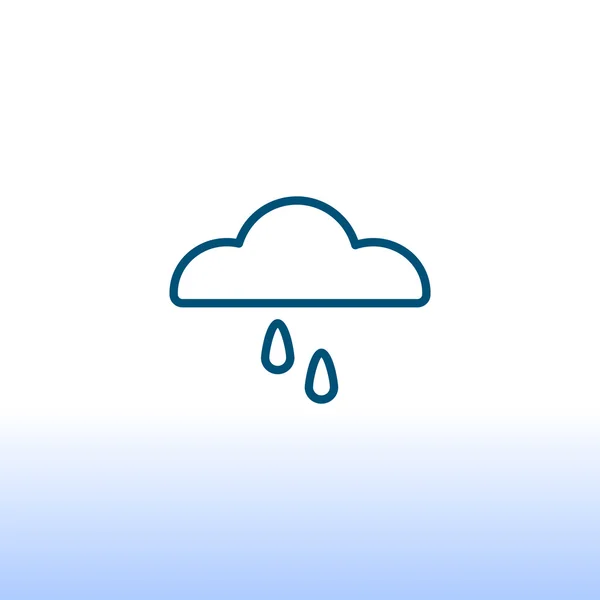 Nube y lluvia icono — Archivo Imágenes Vectoriales